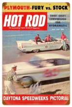 Retro Hot Rod Magazine Daytona Metal Sign