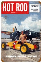 Vintage Hot Rod Magazine Belly Tanker Tin Sign
