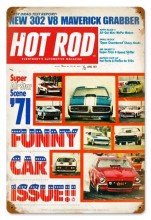Vintage Funny Cars (Apr. 1971) Metal Sign 