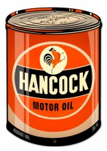 Retro Hancock Oil Tin-Metal Sign