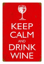 Retro Keep Calm Metal Sign