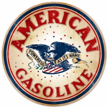 Vintage-Retro American Gasoline Tin-Metal Sign
