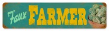 Faux Farmers Tin Sign