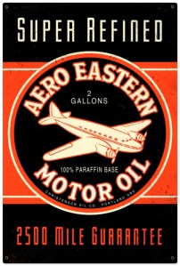 Retro Aero Eastern Metal Sign LARGE